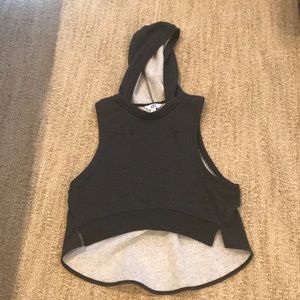Sleeveless hoodie